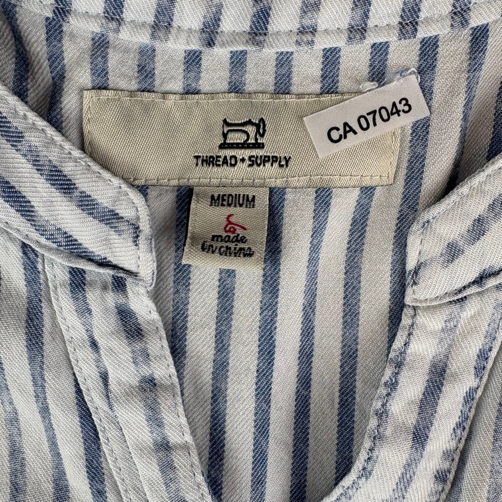 Thread & Supply Striped Babydoll Dress MEDIUM - Picture 8 of 10